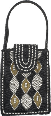 

Vama Fashions Beads Designed Mobile Pouch(Black)