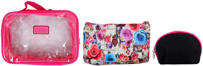 

Super Drool Pink Floral Burst Multiutility Pouch(Pink)