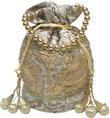 

Bhamini Flowering Gold Potli(Gold)