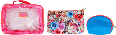 

Super Drool Peach Floral Burst Multiutility Pouch(Orange)