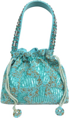 

Kawaii SKY BLUE MIXED BEADS BAG Potli(Blue)