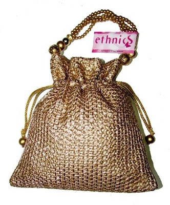 

Ethnics Golden Sequin Pouch(Multicolor)