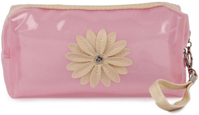 

Uberlyfe Transparent Cosmetics Pouch(Pink)