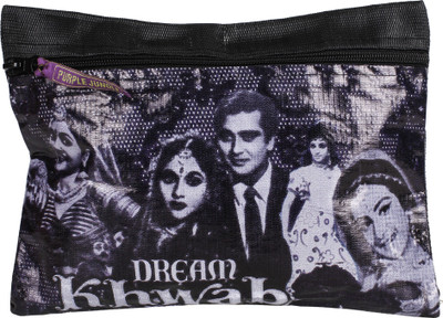 

Garam Masala Flat Pouch Cosmetic Bag(Black)