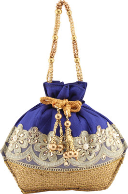 

Sunbeams Bids Handle Potli(Blue)
