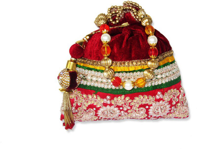 

Wedding Pitara Handbag Potli(Red)