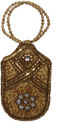 

Purpledip Designer Women Potli Mobile Pouch(Gold)
