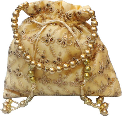 

Bhamini Classy Gold Batwa Potli(Gold)