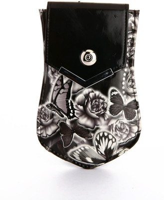 

LadyBugBag Designer Black PU Mobile Pouch(Black)