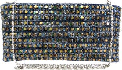 

Kawaii Blue China Beads Zipper Pouch(Blue)
