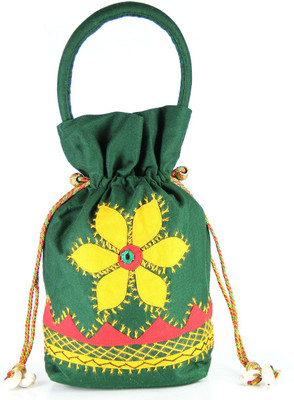 55 OFF on Womens Cottage Medium Patch Work Batwa Purse Potli on