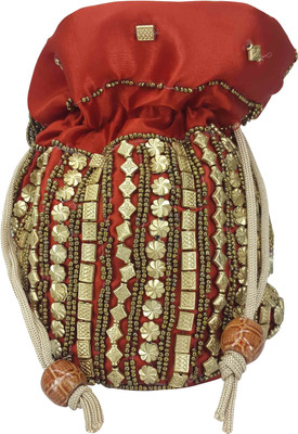 

X-WELL Handicraft Potli Potli(Red)