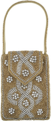 

Vama Fashions A Different Stone Designed Mobile Pouch(Gold)