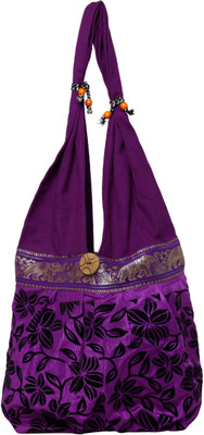 

Galz4ever Fabric Canvas Hand Bag Wristlet(Purple)