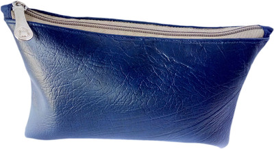 

AUK Leather Hand Purse Pouch(Blue)