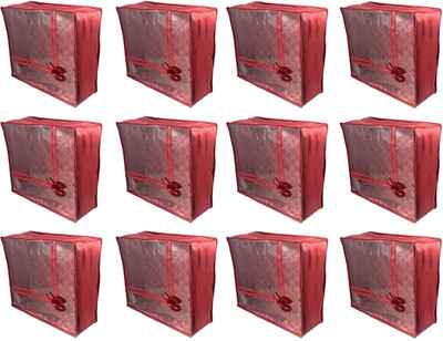

Annapurna Sales Designer Large Saree Cover - Set of 12 Pcs. Maroon00161(Maroon)