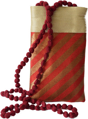 

Mahadev Exports Maroon and Gold Sling Mobile Cover Mobile Pouch(Multicolor)