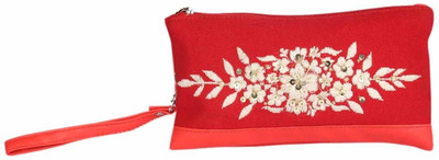 

Pick Pocket Spring Squined Wristlet(Red)