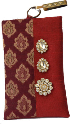 

Mahadev Exports Hooked Diamond Brooch mob Cover Mobile Pouch(Multicolor)