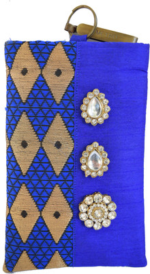 

Mahadev Exports Diamond brooch hooked mobile cover Mobile Pouch(Gold)