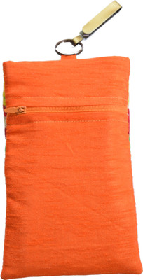 

Mahadev Exports Multi flower haf n haf Cream Mobile Pouch(Multicolor)