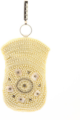 

LadyBugBag Designer White Silk Mobile Pouch(White)