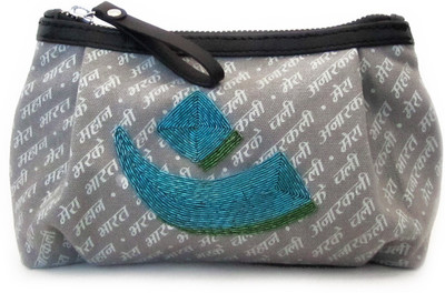 Joli India JOLI SHREE - SMALL POUCH - BLUE Pouch(Blue)