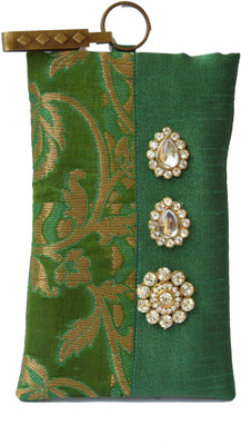 

Mahadev Exports Party Green Clutch
