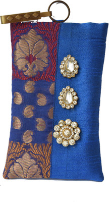 

Mahadev Exports Hooked Diamond Brooch mob Cover Mobile Pouch(Multicolor)