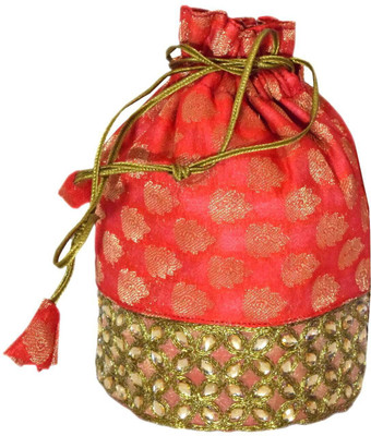 

GiftPiper Embroidered Stone Work Potli(Multicolor)