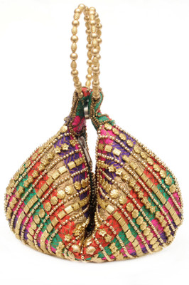 

Galz4ever Hot & Multi Widding Polti Bag Potli(Multicolor)