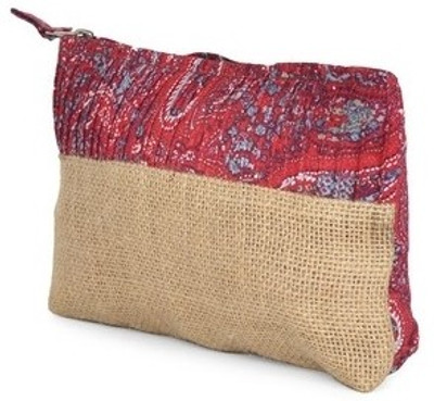 

Use Me Paisely Print Pouch(Red)