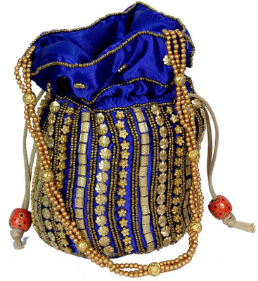 

AVS Polo Desinger Batua Potli(Blue)
