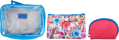 

Super Drool Blue Floral Burst Multiutility Pouch(Blue)