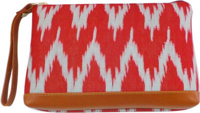 

Bhamini Ikat Print Pouch(Multicolor)