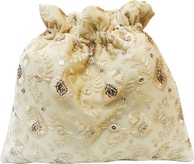 

Bhamini Classy Gold Batwa Potli(Gold)