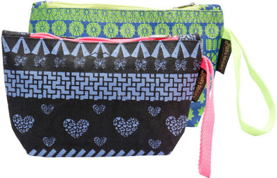

Kanvas Katha Pack of 2 Pouch Wristlet(Multicolor)