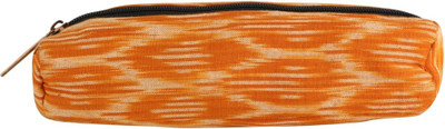 

Aditi Trends Handmade Block Printed Accessory Pouch(Yellow)