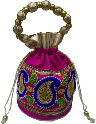 

IndoArtisan IndoArtisan Batua-04 Wristlet(Pink)