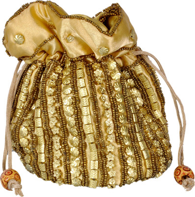 

Duchess Duchess Handicraft item beautiful potli bag Potli(Gold)