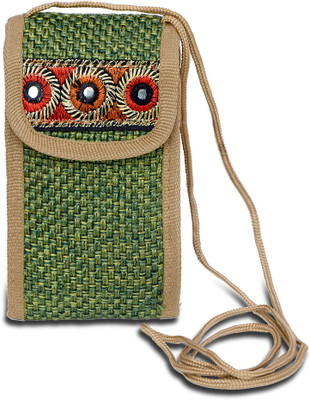 

Arshia Ethnic Mobile Pouch(Green)