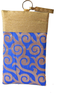 

Mahadev Exports Blue Gold Hooked mob Cover Mobile Pouch(Multicolor)