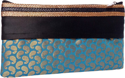 

AUK Designer Hand Purse Coin Purse(Blue, Black, Gold), Black;blue;gold
