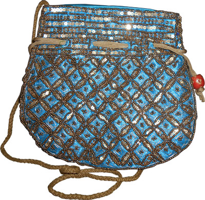 

Stylon ME-lhp2028 Potli(Blue, Gold)