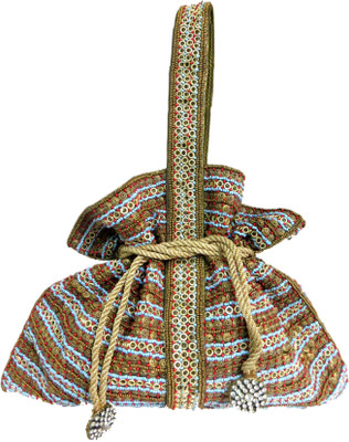 

Kawaii Multi-Colored Beaded Potli(Multicolor)
