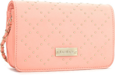 

BeBe Women Casual Pink Silk Sling Bag