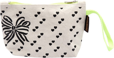 

Kanvas Katha Pouch Wristlet(White)