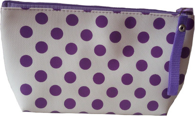 

Viva Wristlet Pouch(White, Purple), Purple;white