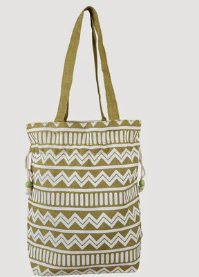 Jute Tree Geo Surukku Potli(Green)