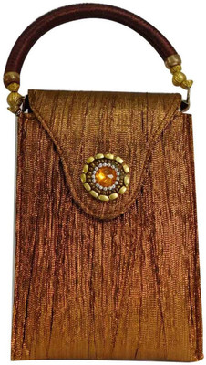 

Laviva Glittering Brown Mobile Pouch Bag for Women from Laviva Pouch(Brown)